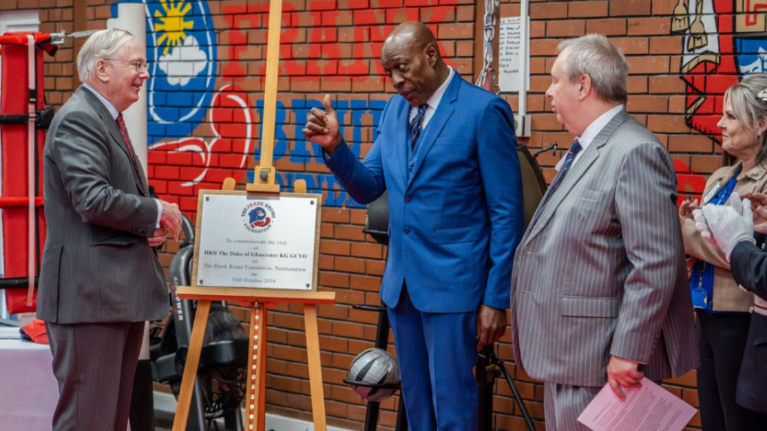 Frank Bruno Foundation Royal visit